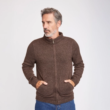 Veste en laine yack et m&eacute;rinos pour homme